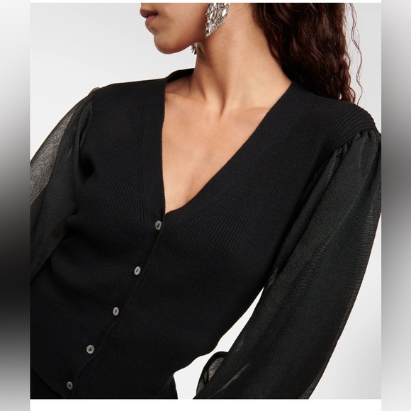 ULLA JOHNSON- Quinn wool-blend cardigan NWT SIZE Med - Picture 4 of 6